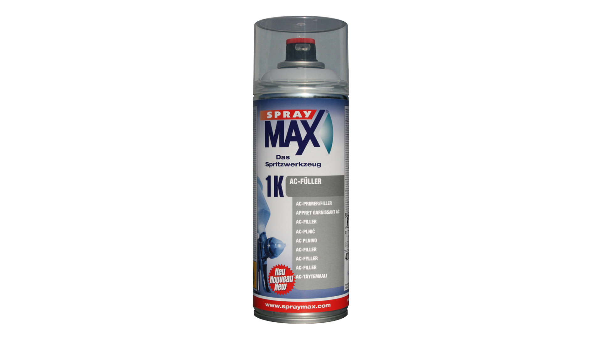 SprayMax 1K AC-Füller Sprühdose hellgrau, mittelgrau oder dunkelgrau (400ml)