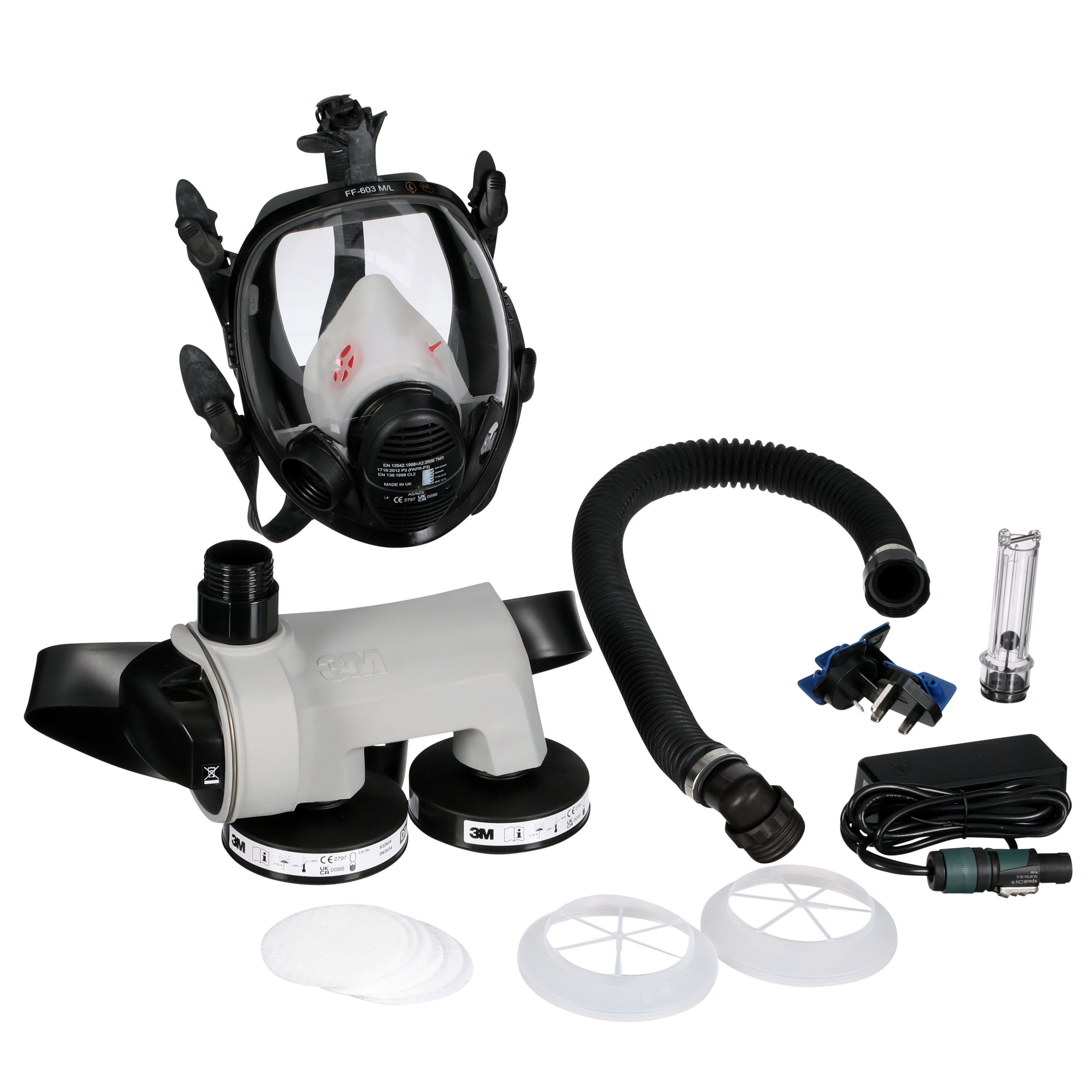 3M Gebläseatemschutz-System Asbest-Kit, PF-PF2-600E-ASB-FF-601 (1 Stück)