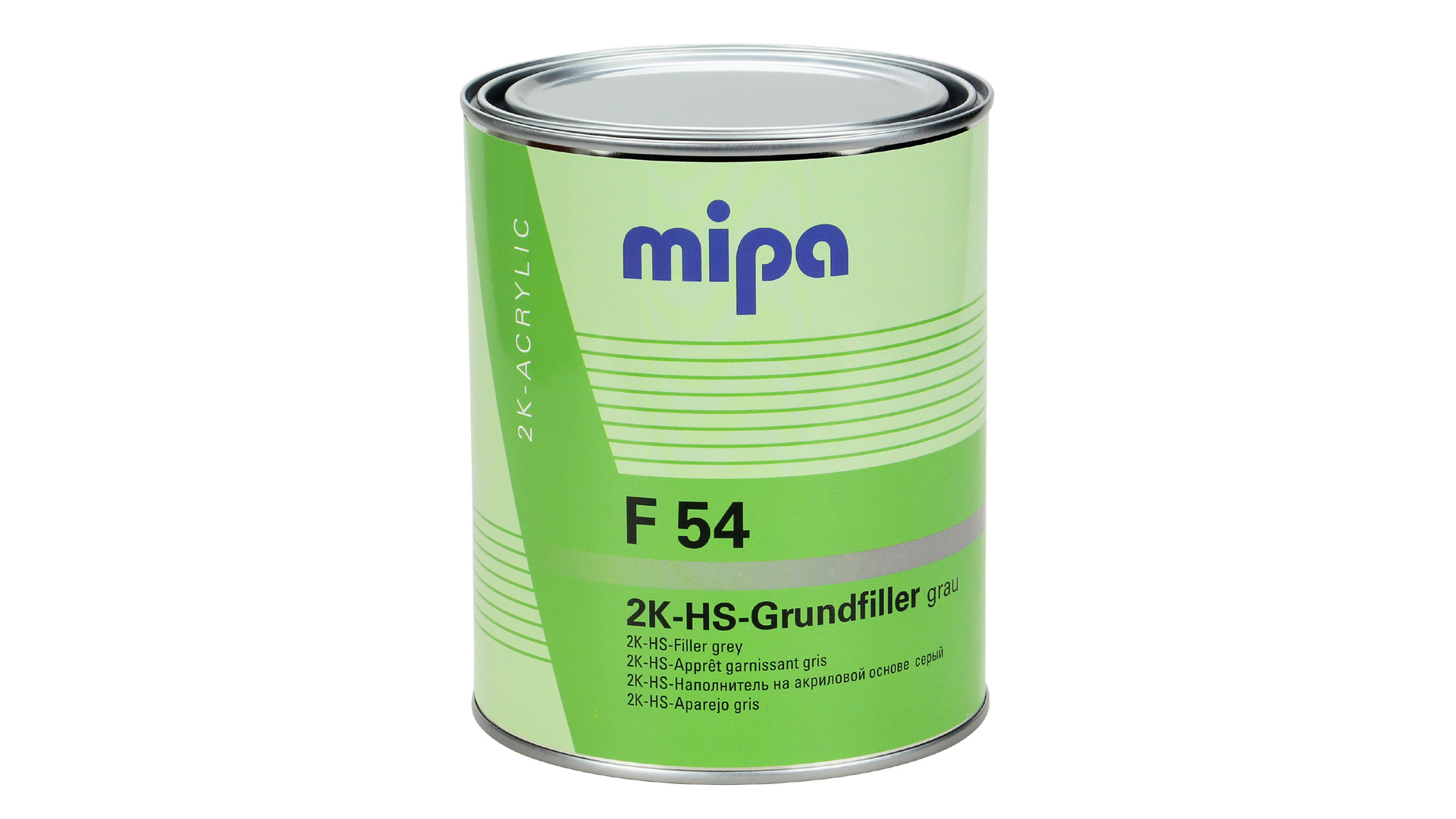 Mipa 2K-HS-Grundfiller F54 in Hellgrau, Dunkelgrau, Schwarz oder Weiß (1l oder 4l)