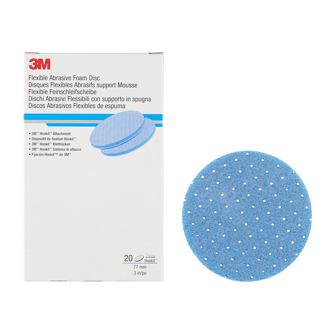 3M Hookit Flexible Schaumstoff-Schleifscheibe P800 77mm (20 Stk)