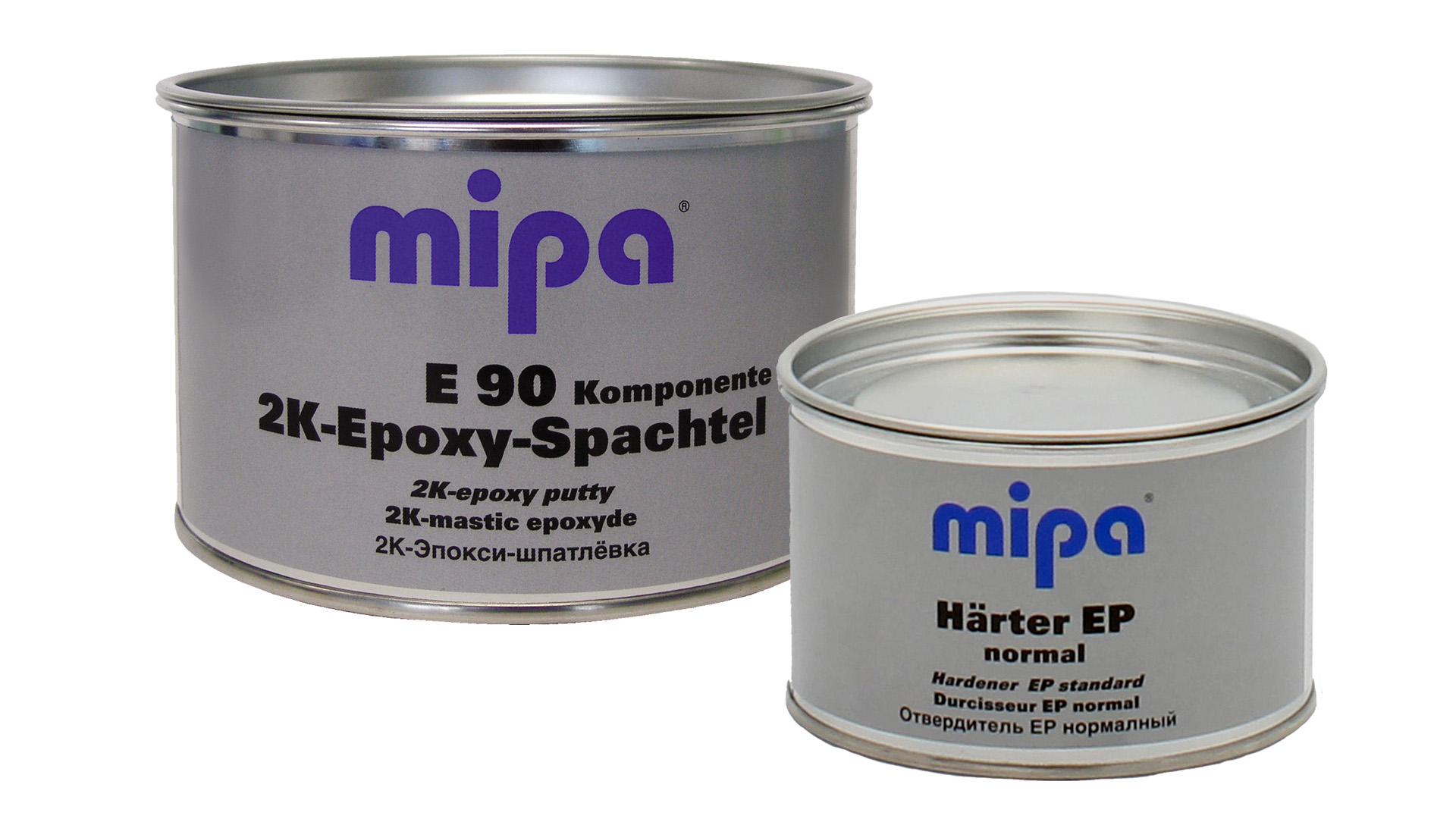 Mipa E90 2K-Epoxy-Spachtel (1kg) + Härter Komponente B (500g) Mipa E90 2K-Epoxy-Spachtel (1kg) + Härter Komponente B (500g)