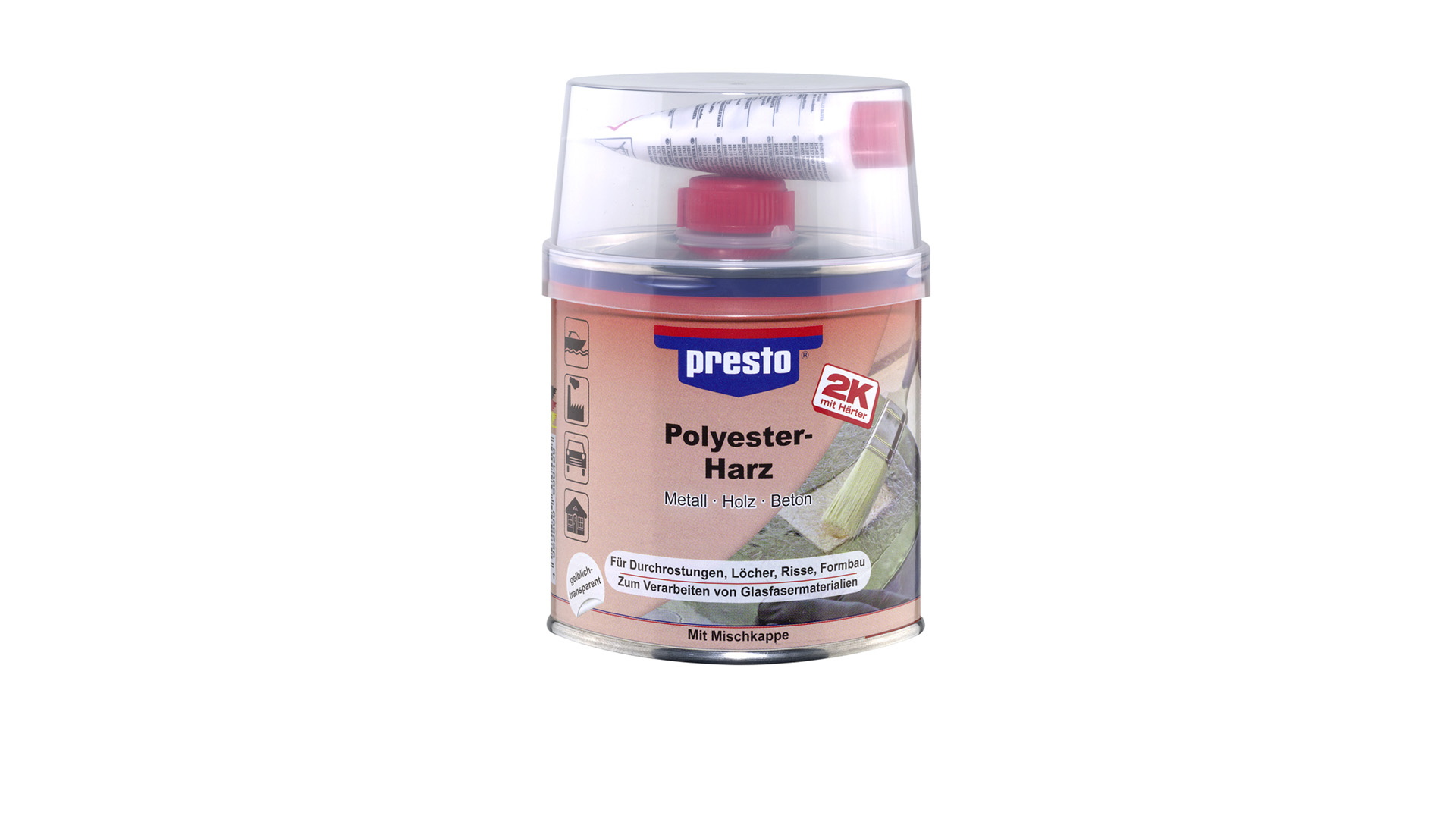 presto Polyesterharz mit Härter (250g oder 1000g) presto Polyesterharz mit Härter (250g oder 1000g)