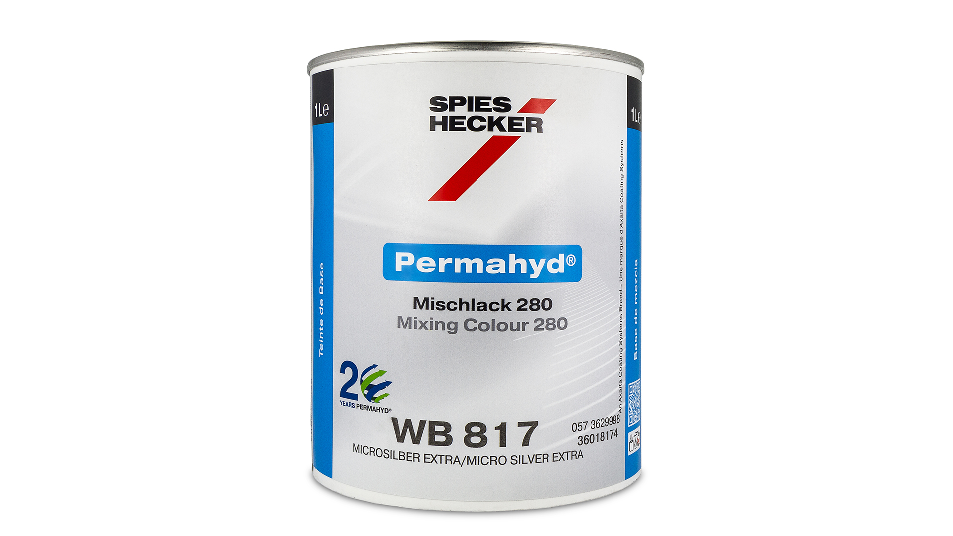 Spies Hecker PERMAHYD Mischlack WB817 MICROSILBER EXTRA (1 Liter) Spies Hecker PERMAHYD Mischlack WB817 MICROSILBER EXTRA (1 Liter)