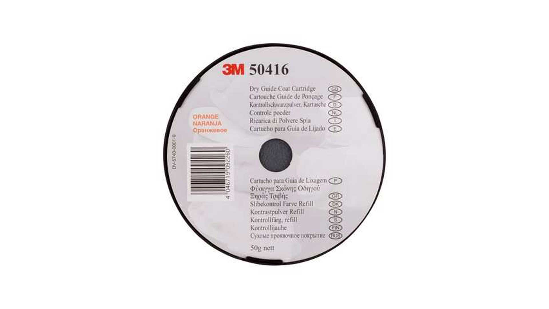 3M 50416 Kontrollpulver Orange Kartusche mit Auftragspad (50g)