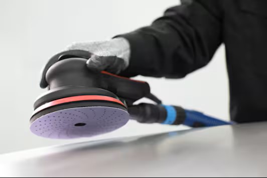 3M 33780 Elektro-Exzenterschleifer 150mm 5mm Schleifhub, 230V, Steckertype F, geeignet für Staubabsaugung 33780 (1 Stk)