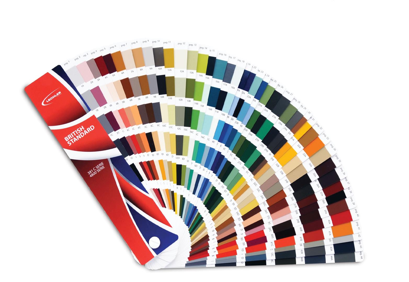 Lechler British Standard 381C-4800 Farbfächer (1Stk)
