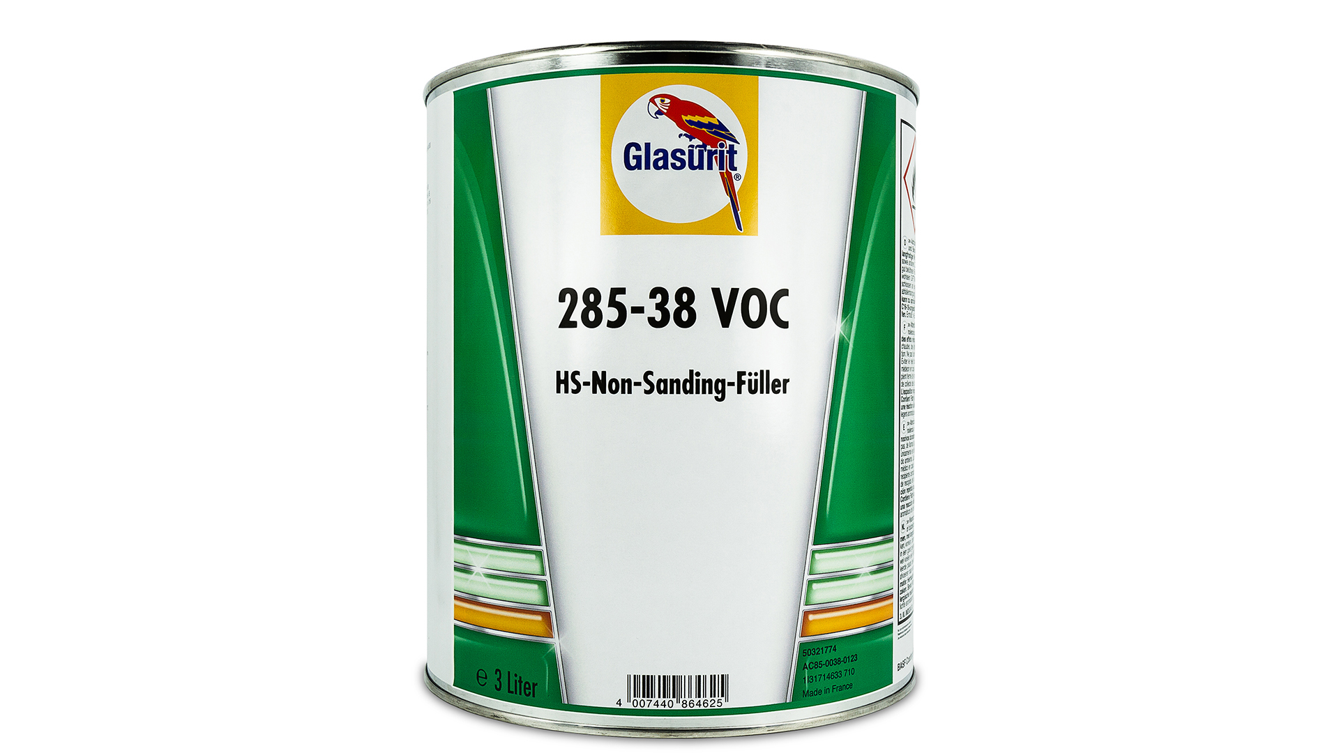 Glasurit HS-Non-Sanding-Füller VOC weiß 3L Nachfolger P-U-43 Glasurit HS-Non-Sanding-Füller VOC weiß 3L Nachfolger P-U-43