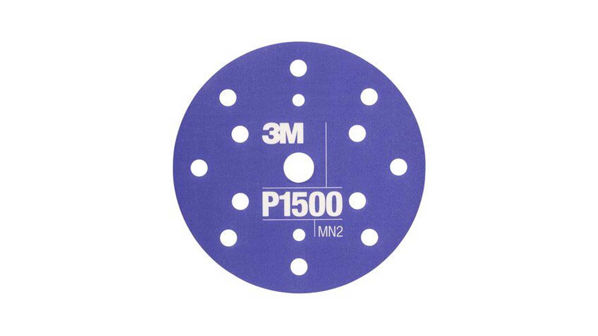 3M Hookit Flexible Schleifscheibe 270J 150mm 15-fach gelocht P400, P600, P800, P1000, P1200, P1500 (25 Stk)