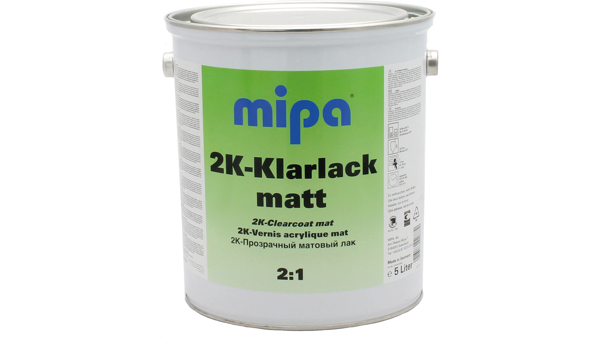 Mipa 2K-Klarlack matt CM (0,5l oder 5l)