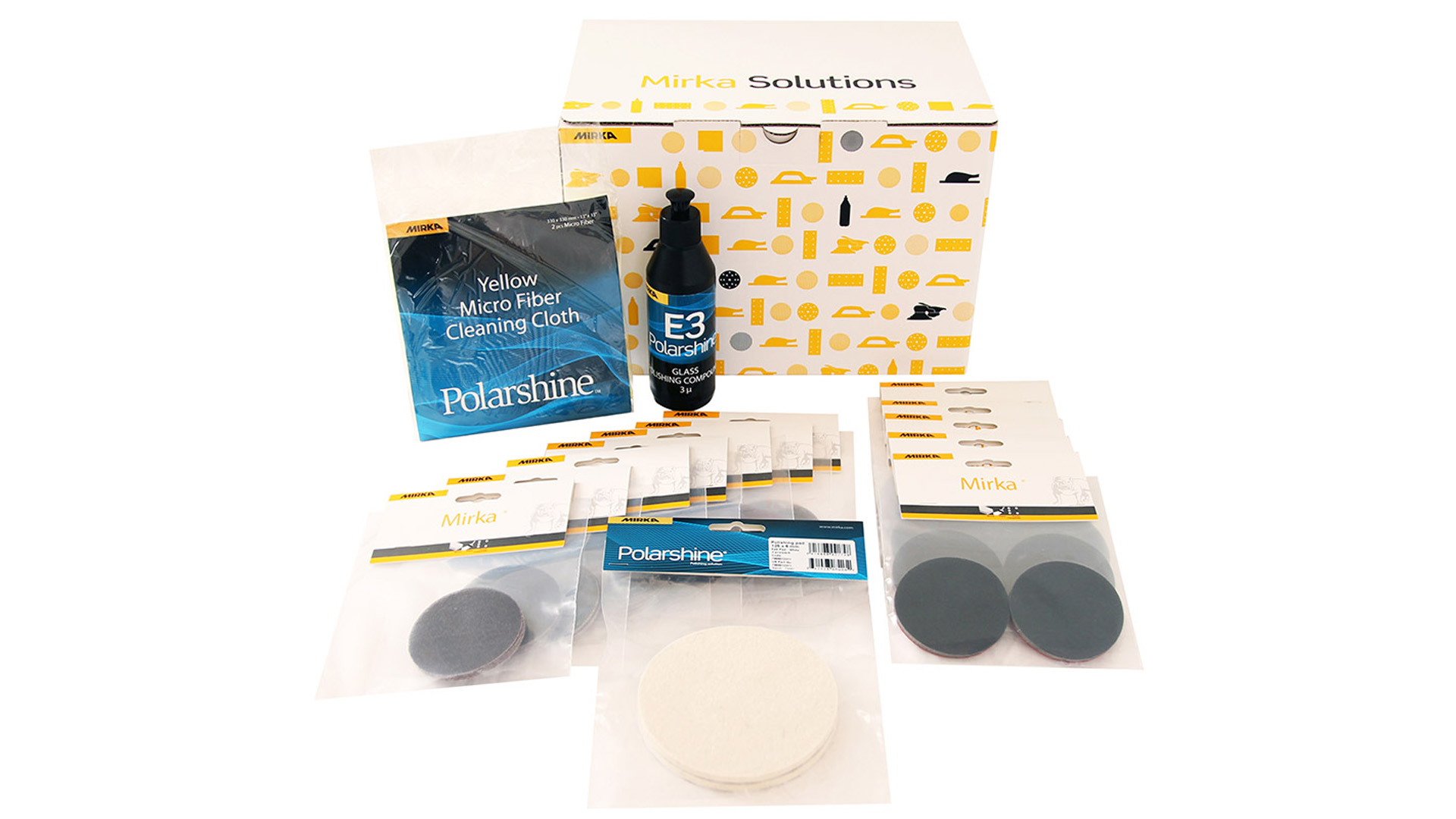 Mirka Glasschliff-Kit 77mm oder 125mm für Glasoberflächen Sanierung (1 Stk.)