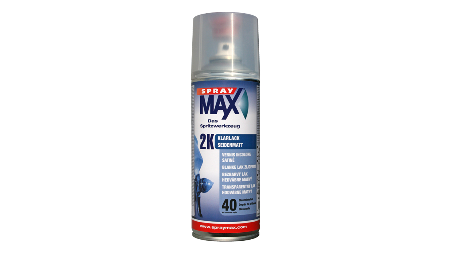 Spray Max - 2K clear coat spray glossy, semi-mat or mat (400ml)