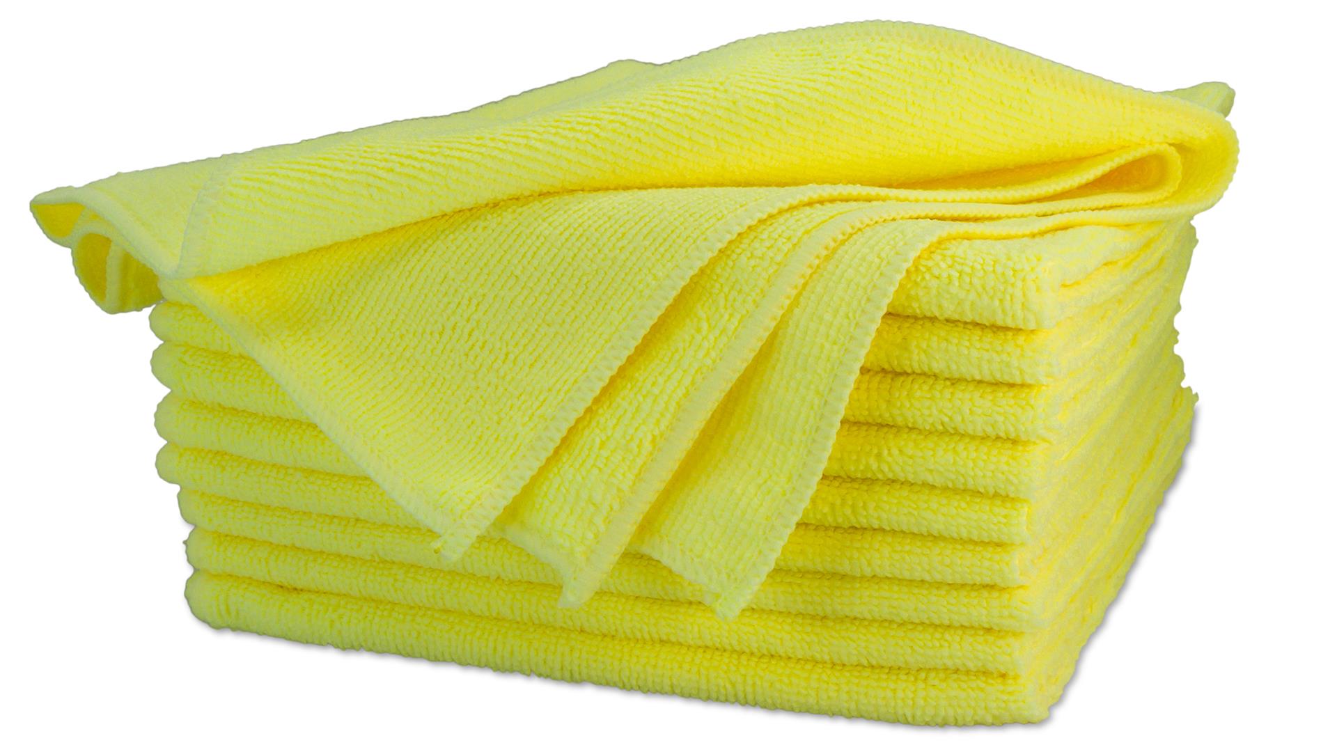 Mikrofasertücher 40x40cm Blau, Grün, Rot oder Gelb 10 Stk. Paket