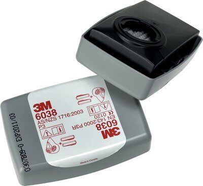 3M Partikelfilter 6038 mit Aktivkohle P3 R (1 Packung mit 20 Stück) 3M Partikelfilter 6038 mit Aktivkohle P3 R (1 Packung mit 20 Stück)