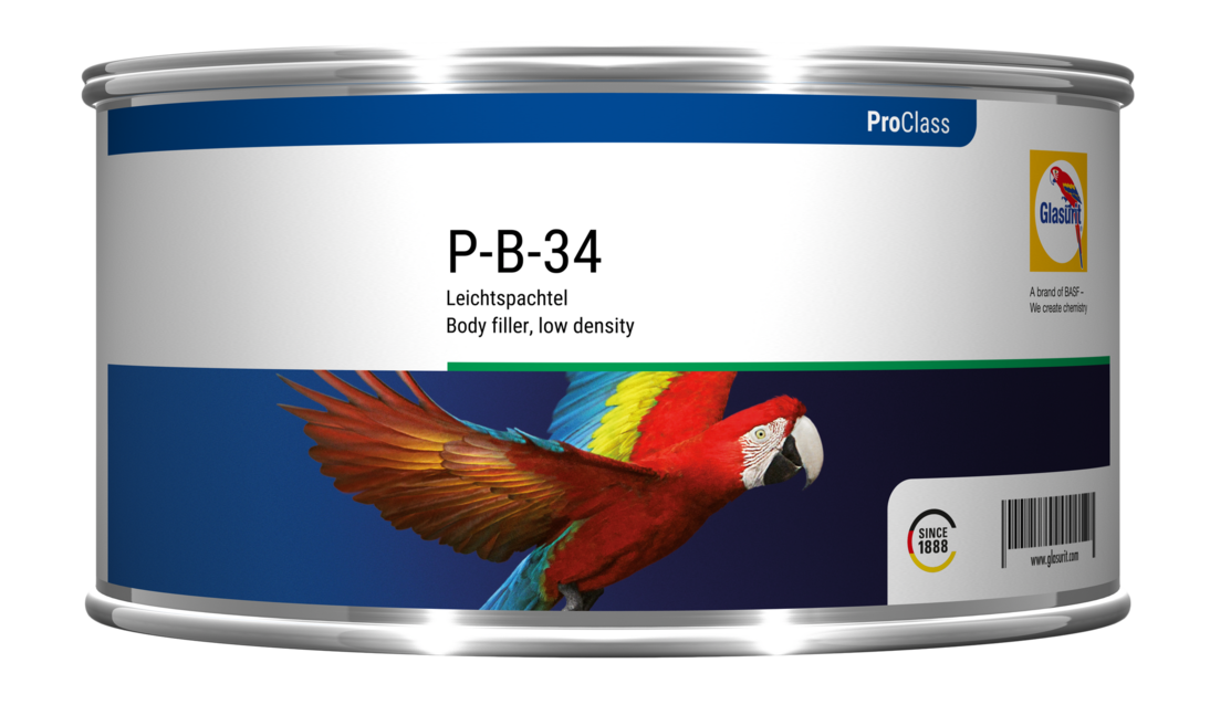 Glasurit P-B-34 Leichtspachtel
100:2,5 mit G-H-110 1,25 kg