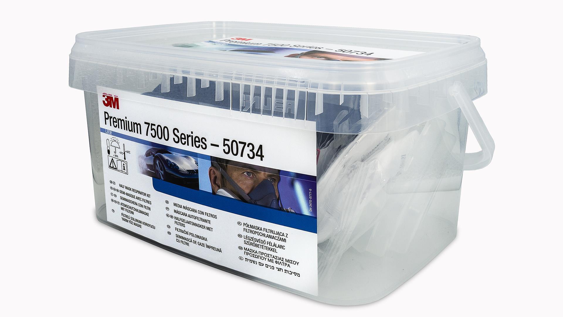 3M Premium Lackiermasken-Set Serie 7500 A2/P3 (M oder L)