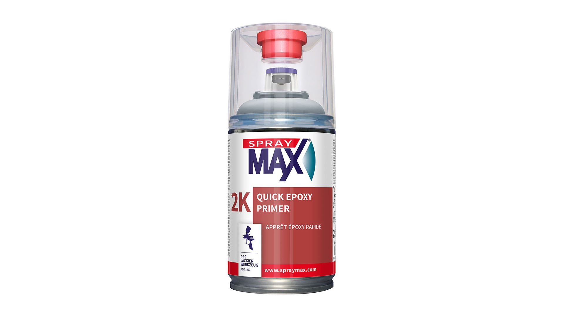 Spray Max - 2K Quick Epoxy Primer Filler aerosol grey (250ml)