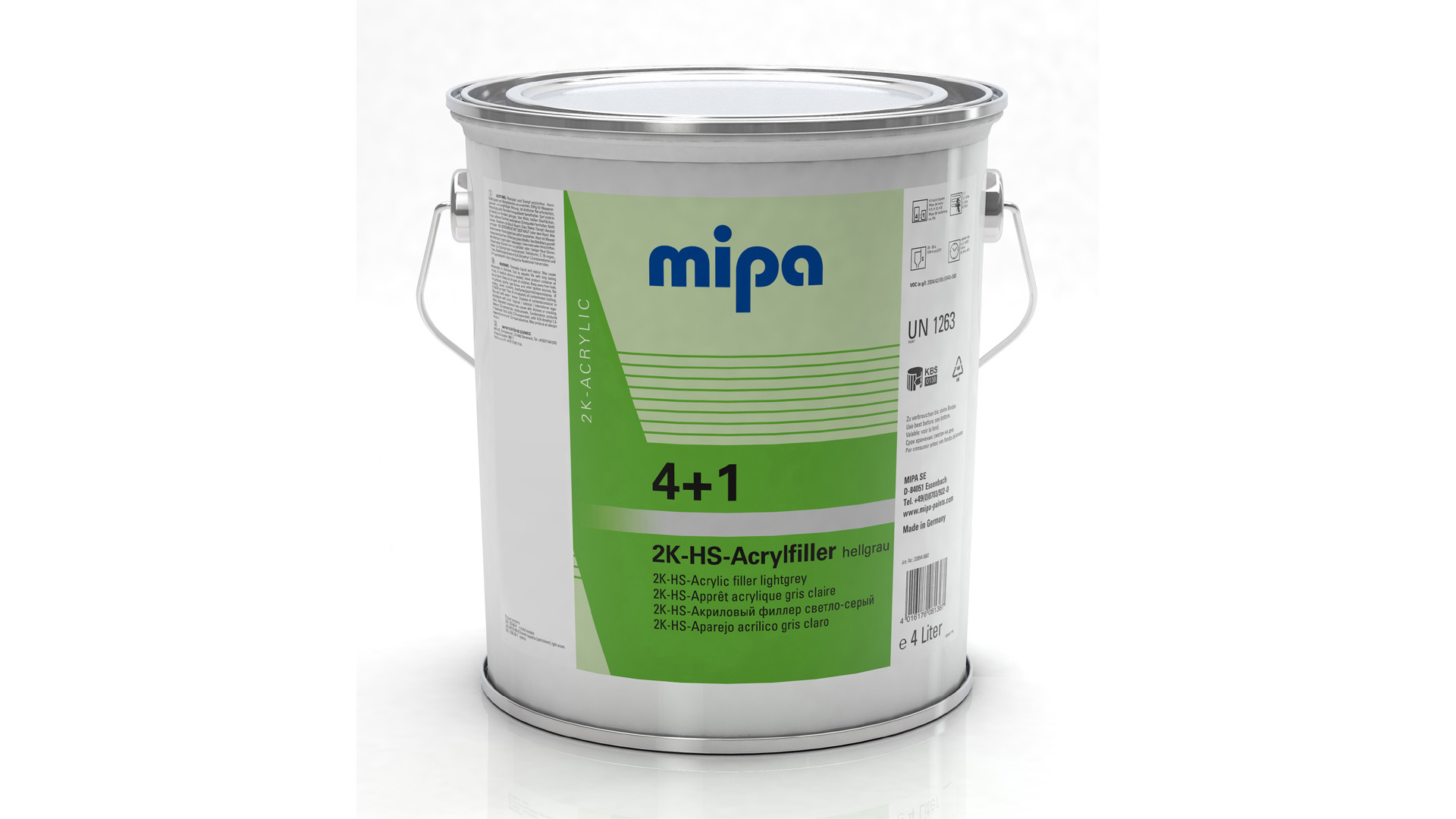 Mipa 4+1 Acrylfiller HS hellgrau (4l)