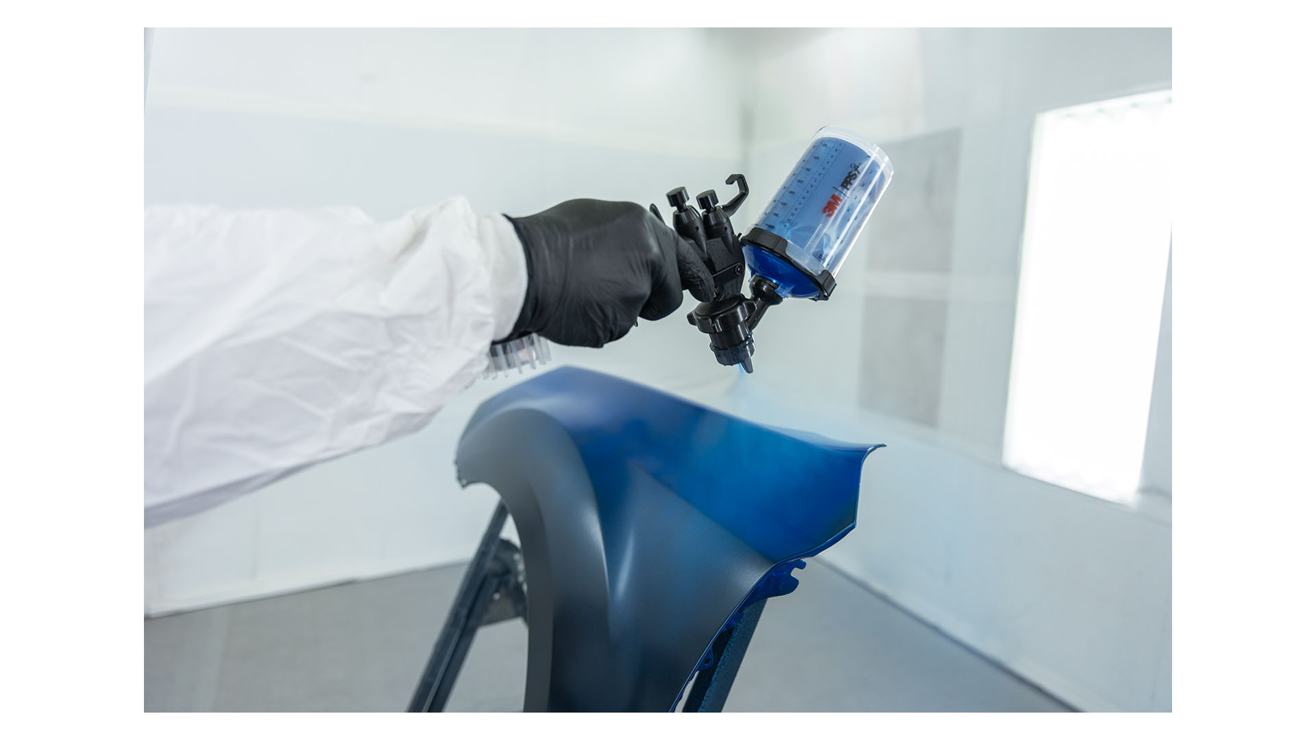 AKTION 3M 26852 neue Hochleistungslackierpistole 2 + 2x PPS 2.0 Kit 26312 Mittel 400ml 125μm