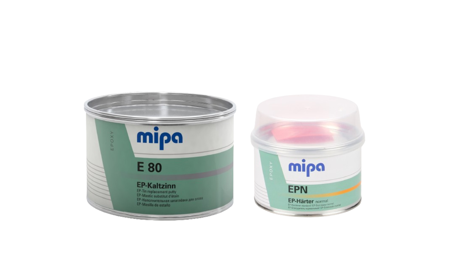 Mipa E 80 Kaltzinn (1kg) + Härter Komponente B (500g) Mipa E 80 Kaltzinn (1kg) + Härter Komponente B (500g)