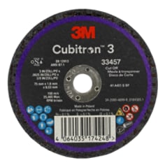 3M 33457 Cubitron 3 Trennscheibe 75mm x1,6mm x 9,53mm zum Schleifen und Schneiden (5 Stück)