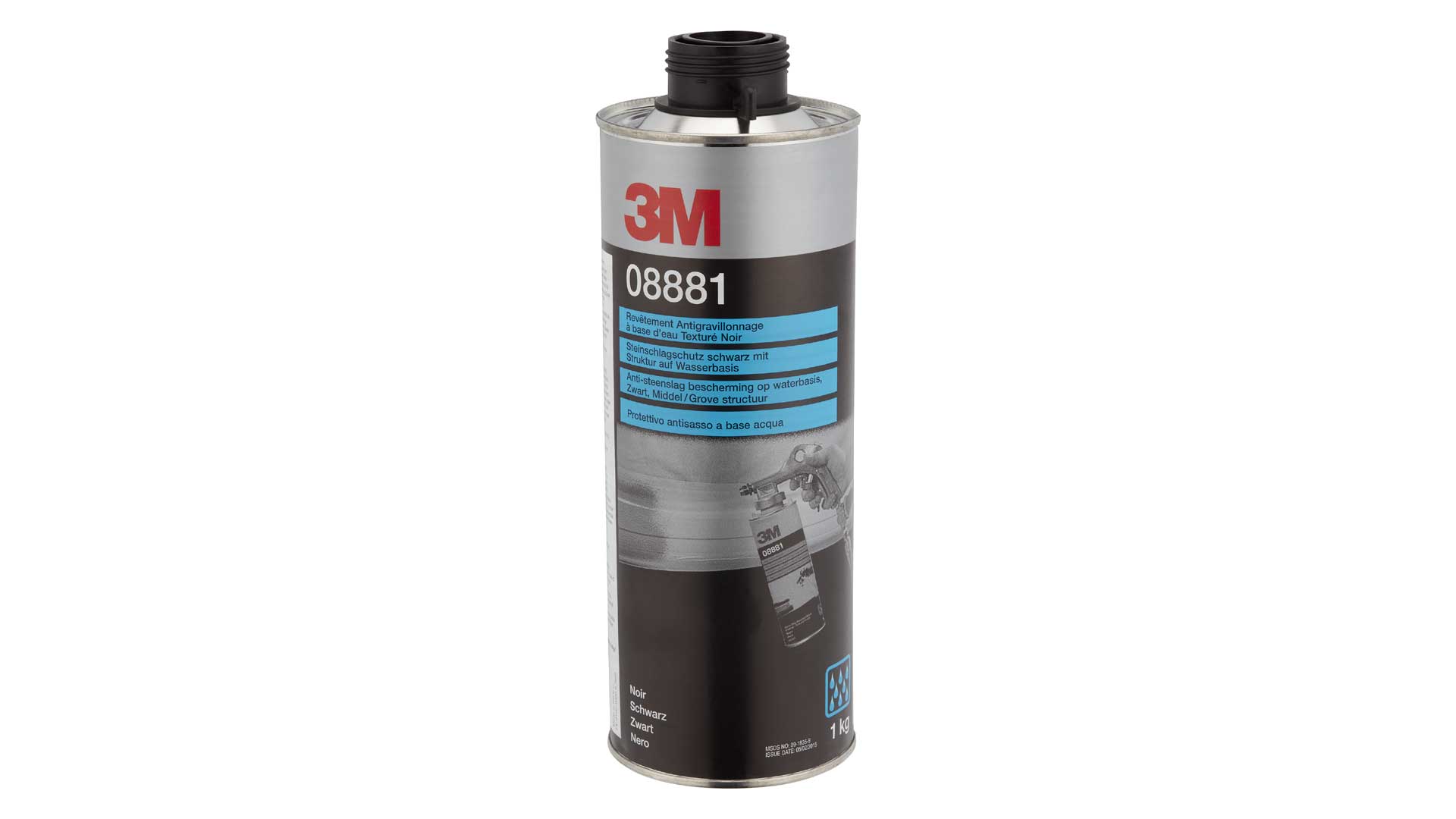 3M Steinschlagschutz grau oder schwarz wasserbasierend mit Struktur (1kg) 3M Steinschlagschutz grau oder schwarz wasserbasierend mit Struktur (1kg)