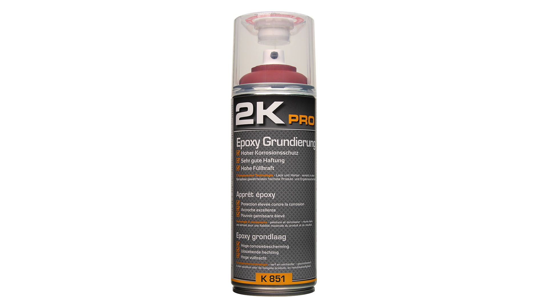 2KPRO Epoxy Grundierung rotbraun 2K-Lackspray (400ml)
