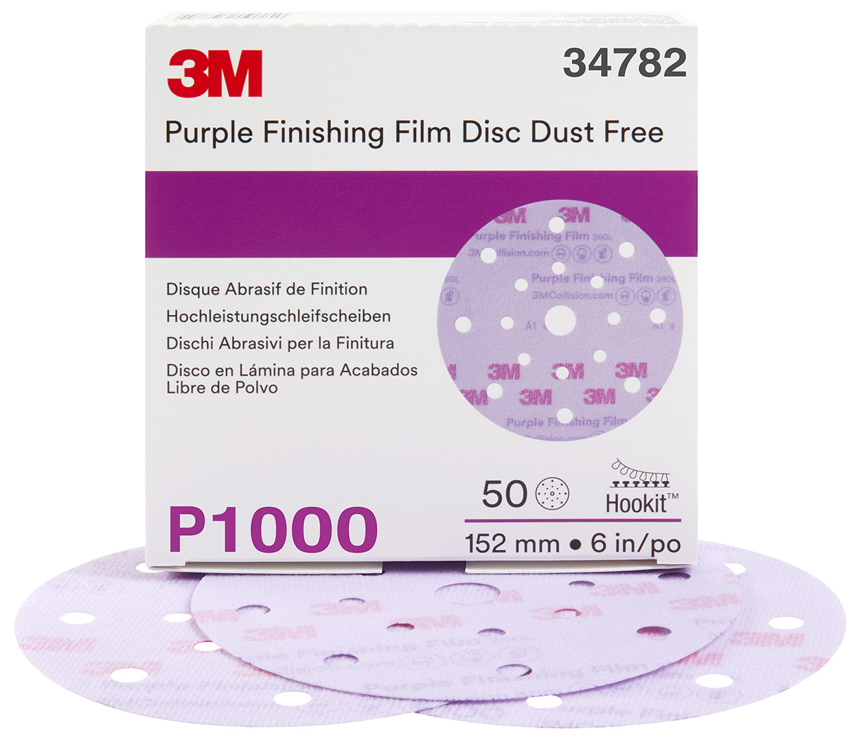 3M Hookit Purple Schleifscheibe 260L+ (50 Stk)