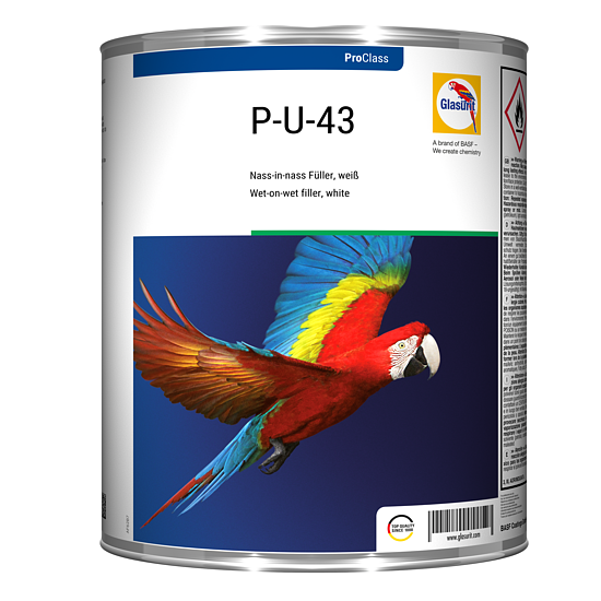 Glasurit P-U-43 Nass-in-nass Füller, weiß 3L