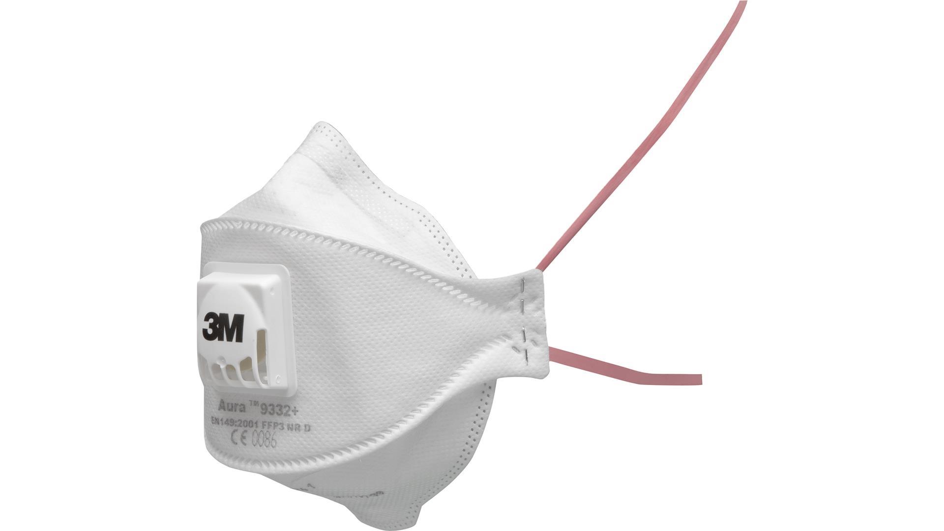 3M FFP3 Feinstaubmaske 9332+ mit Ventil einzeln oder im 10er Karton