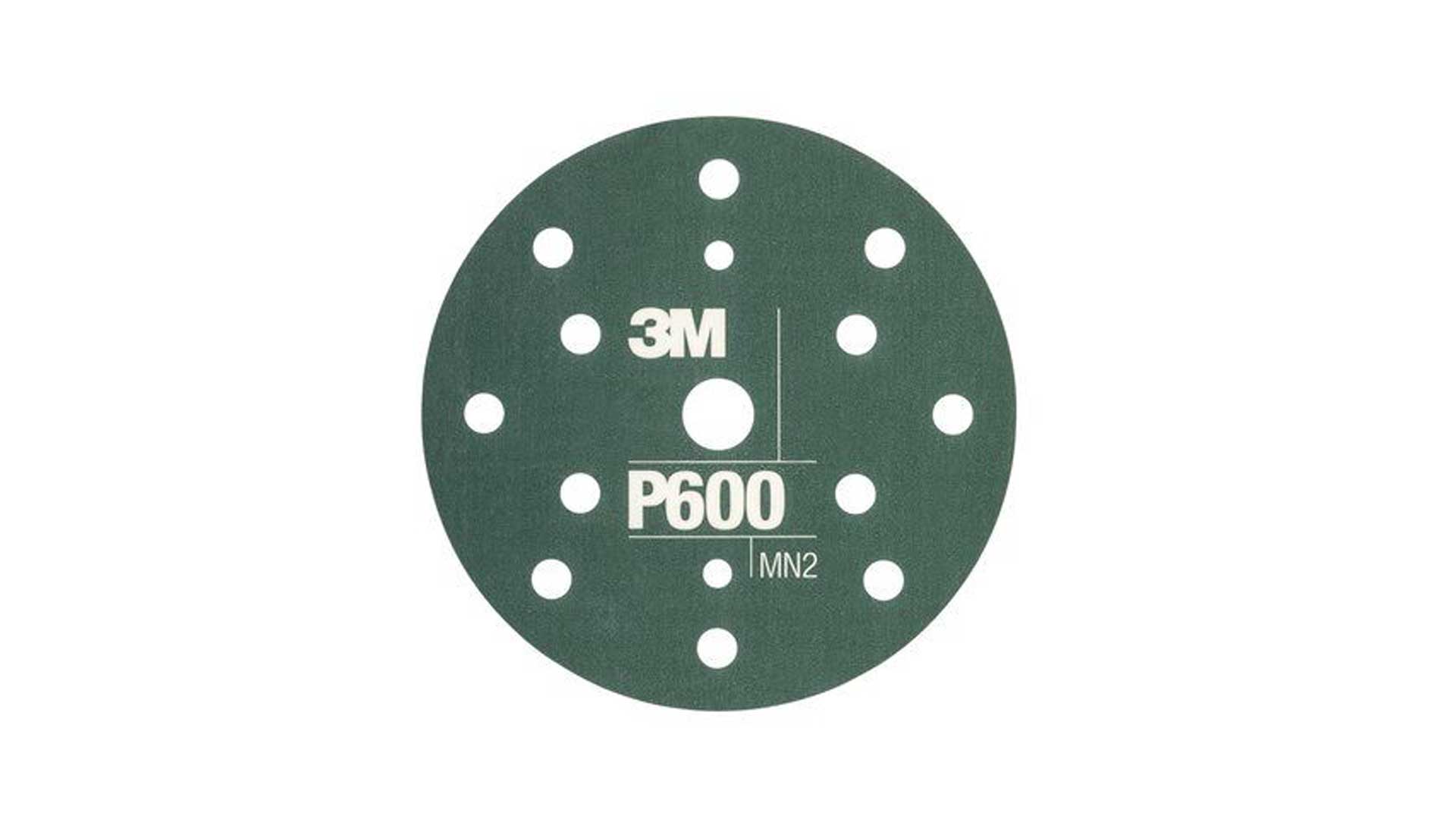 3M 34419 Hookit Flexible Schleifscheiben 270J Grün Ø150 mm P600 (25 Stk) 3M Hookit Flexible Schleifscheibe 270J 150mm 15-fach gelocht P400, P600, P800, P1000, P1200, P1500 (25 Stk)