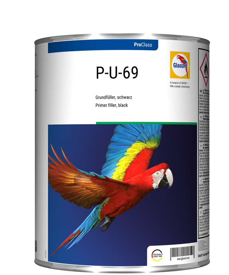 Glasurit P-U-69 Grundierfüller schwarz 4L Glasurit P-U-69 Grundierfüller schwarz 4L