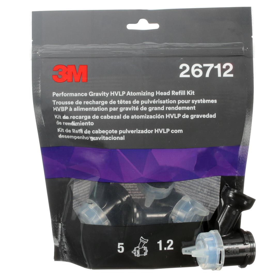 3M 26712 HVLP Hochleistungsdüsenkopf für Fließbecher 1.2mm blau (5 Stk) 3M 26712 HVLP Hochleistungsdüsenkopf für Fließbecher 1.2mm blau (5 Stk)