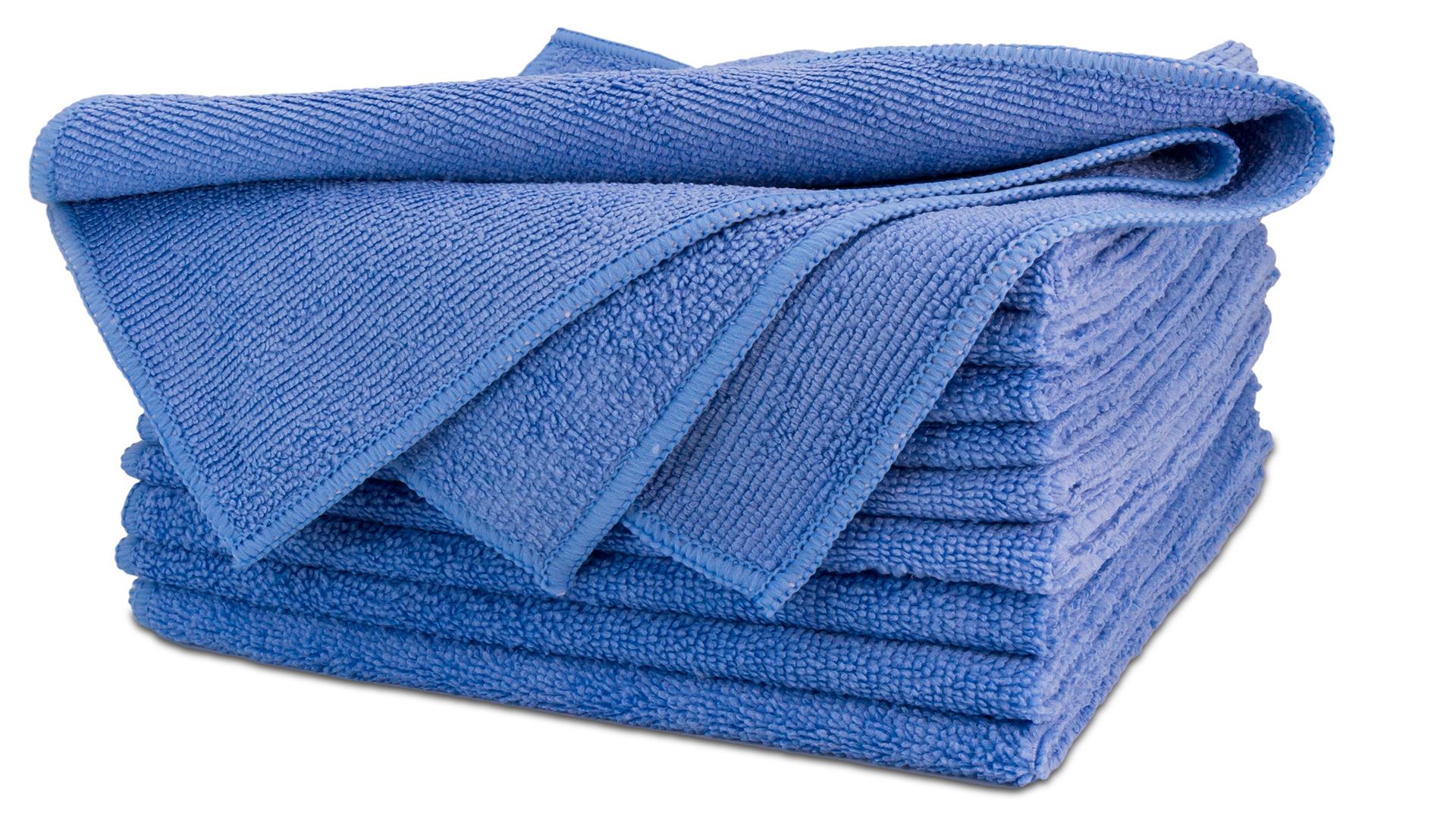 Mikrofasertücher 40x40cm Blau, Grün, Rot oder Gelb 10 Stk. Paket