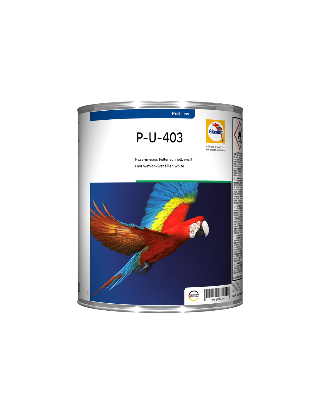 Glasurit P-U-403 Nass-in-nass Füller schnell weiß 3L