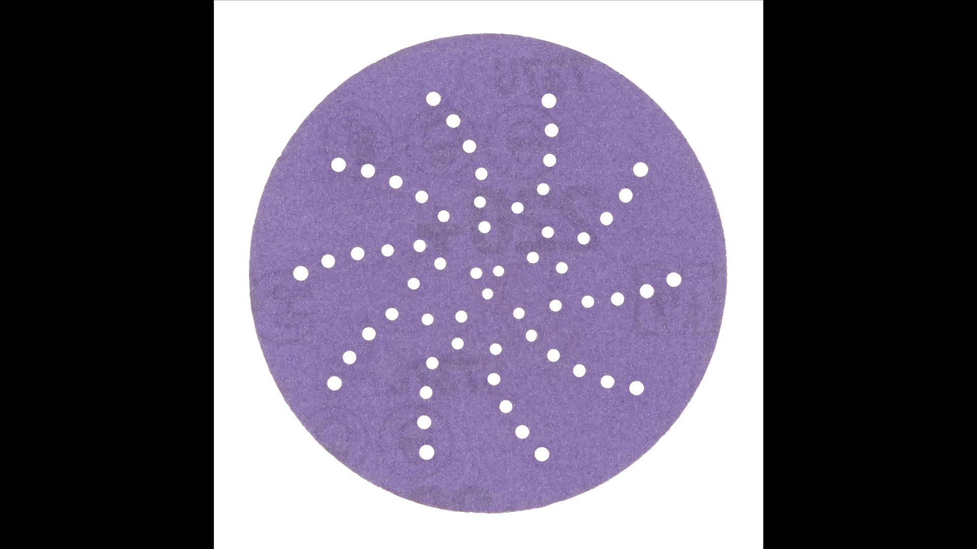 3M 51617 Cubitron II Hookit Schleifscheibe 737U, 90 mm, Multihole, 400+, 51617 (Karton mit 50 Stk)