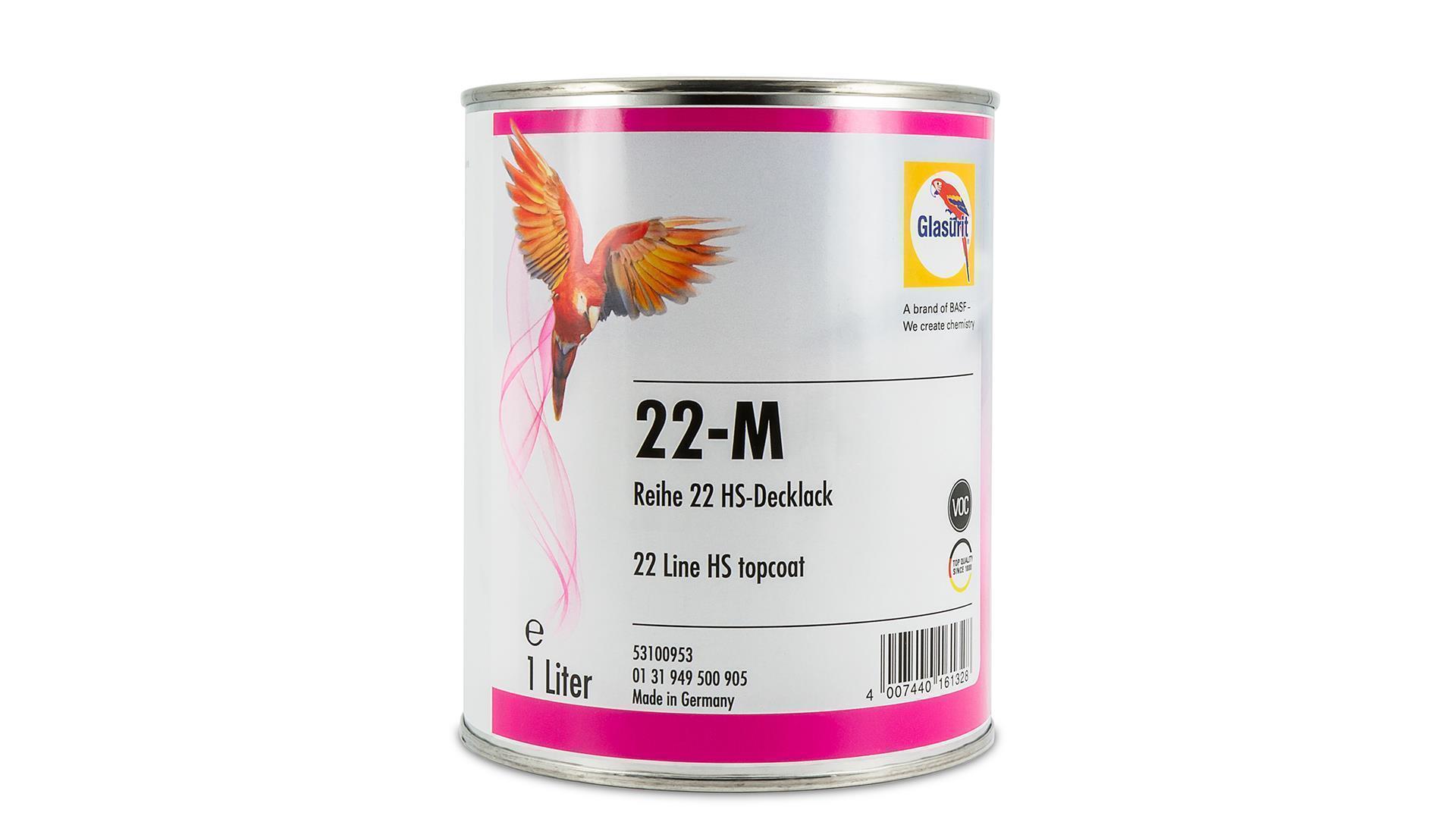 Glasurit 22-HS-Mischlack blau PG 3 / 1L Glasurit 22-HS-Mischlack blau PG 3 / 1L