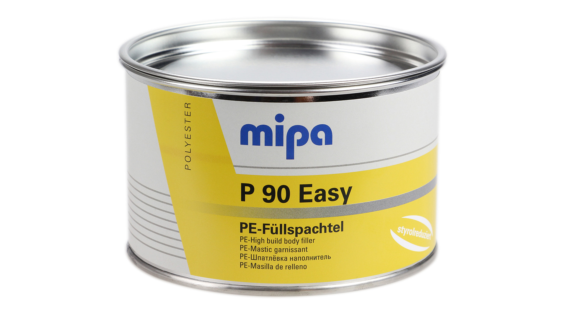 Mipa P 90 Easy styrolreduziert - PE-Füllspachtel grau (1kg) inkl. Härter
