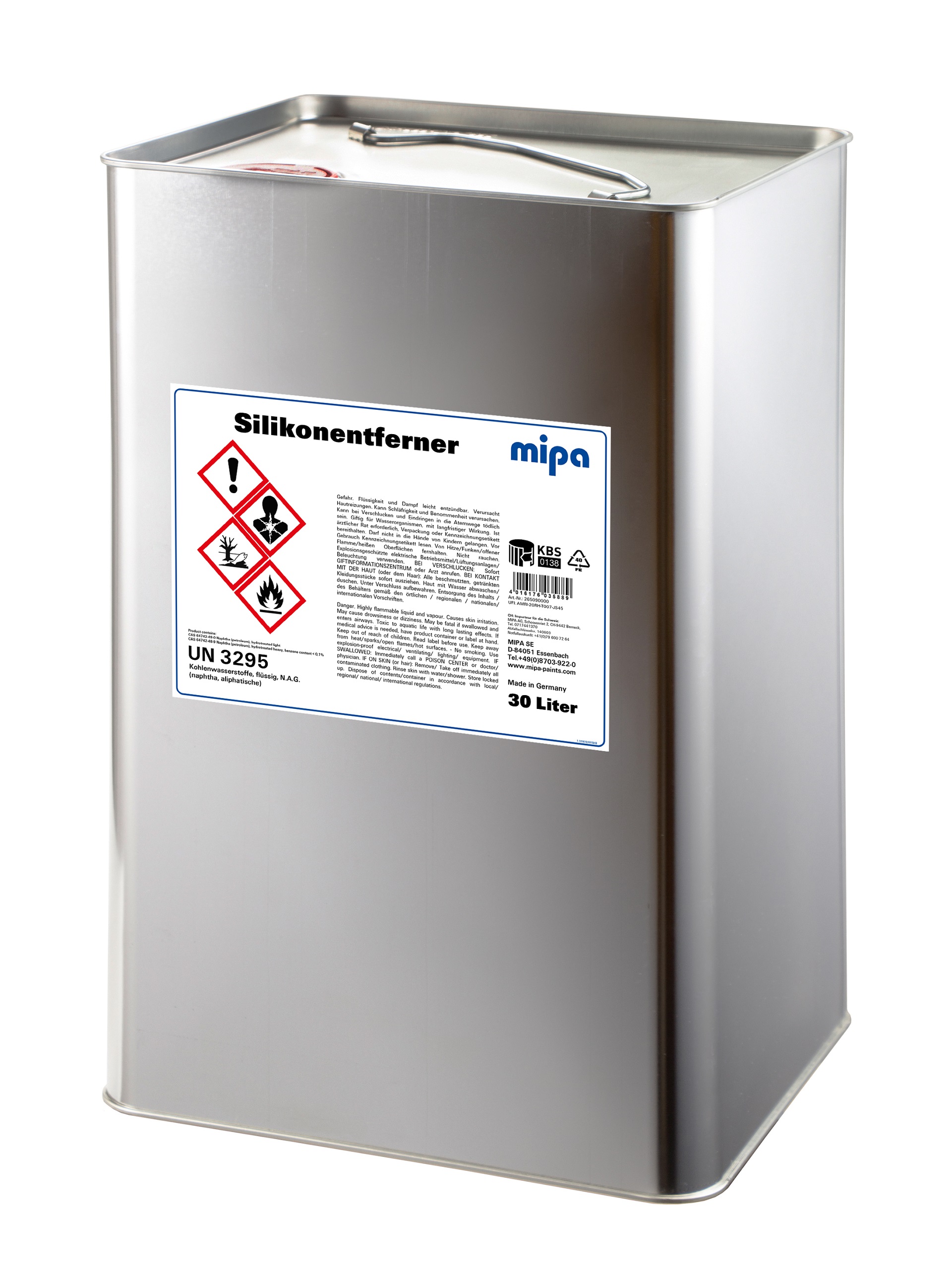 Mipa Silikonentferner (30 Ltr) Mipa Silikonentferner in 1L, 5L oder 30L Gebinde
