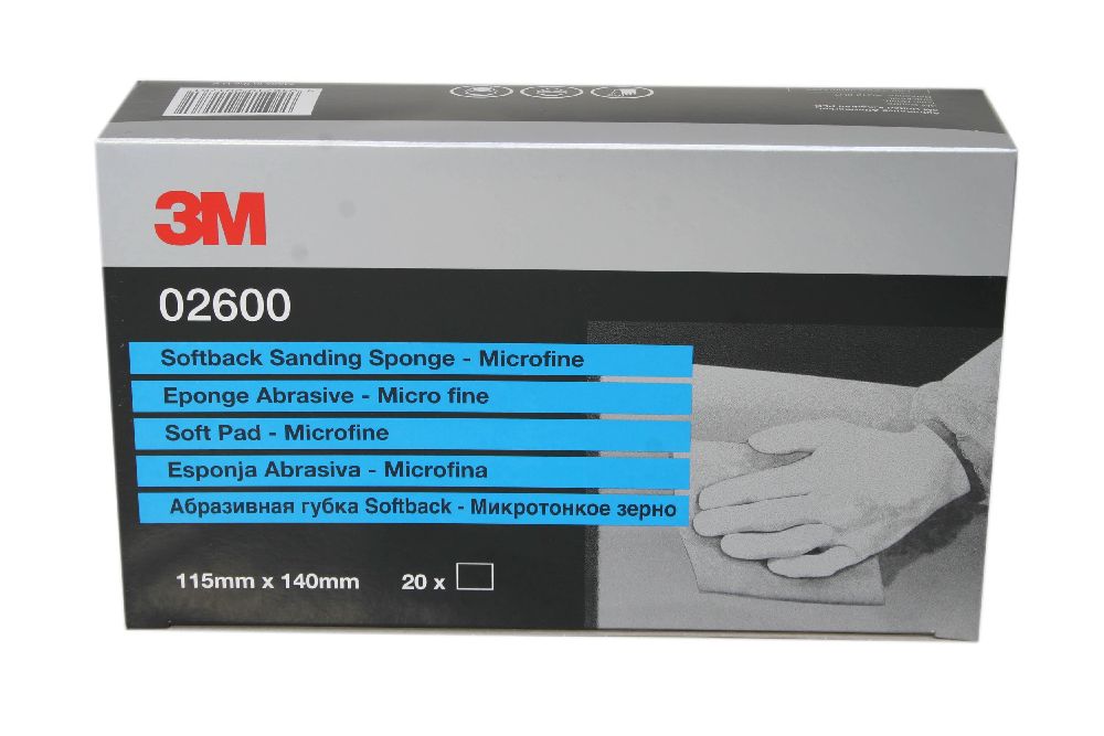 3M 02600 Soft Pads microfine 115x140mm (P1500-2200) (20 Stk)