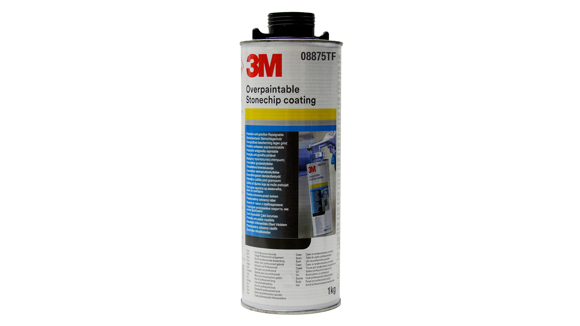 3M 08875 Steinschlagschutz überlackierbar mit texturierter Struktur weiß (1kg)