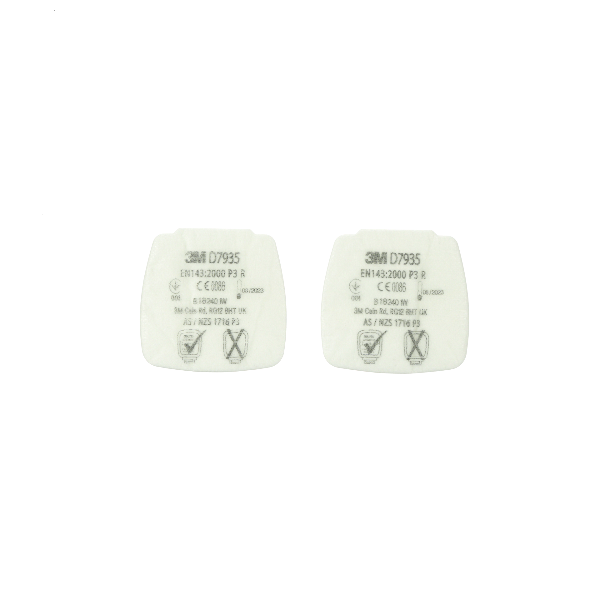 3M Secure Click Partikelfilter P1, P2 oder P3 R für Halbmasken HF-800