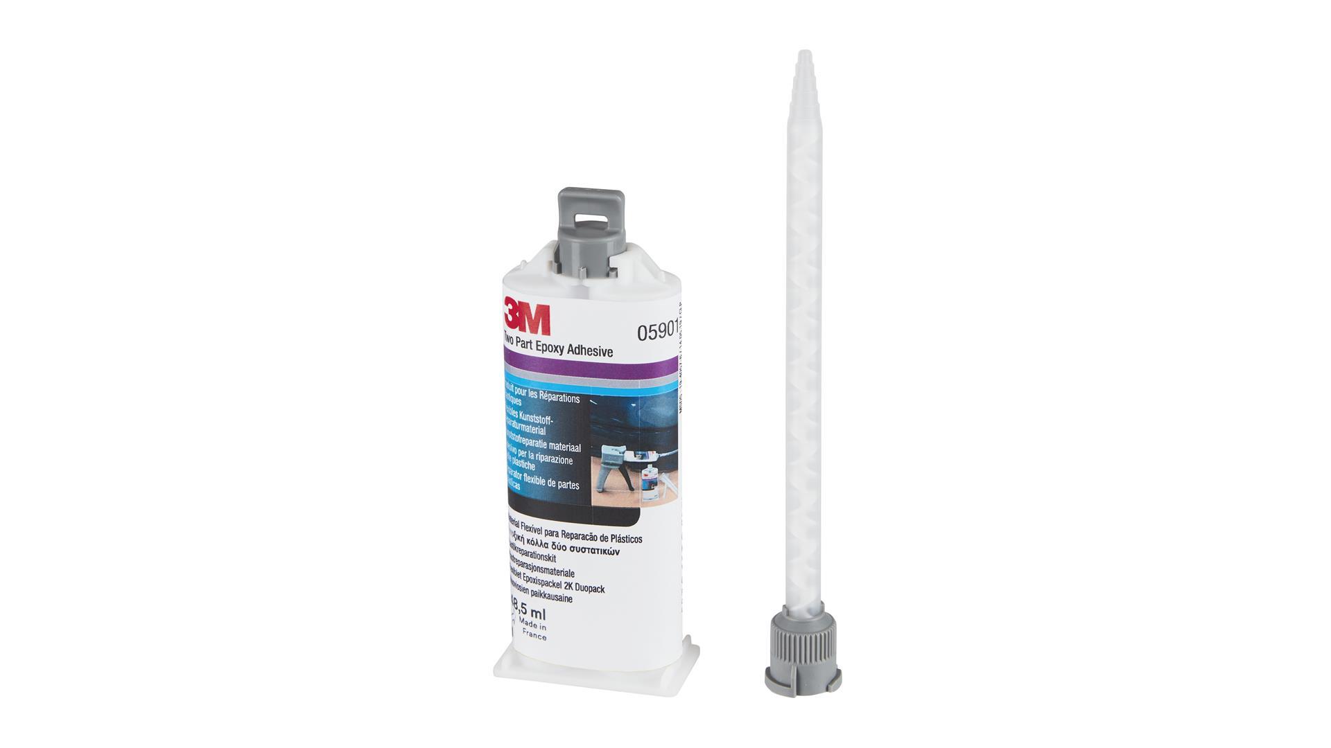 3M 05901 Kunststoffreparaturmaterial Doppelkartuschenset Reparaturmasse für flexible Teile (4 x 48,5ml + 8 Mischdüsen) 3M 05901 Kunststoffreparaturmaterial Doppelkartuschenset Reparaturmasse für flexible Teile (4 x 48,5ml + 8 Mischdüsen)