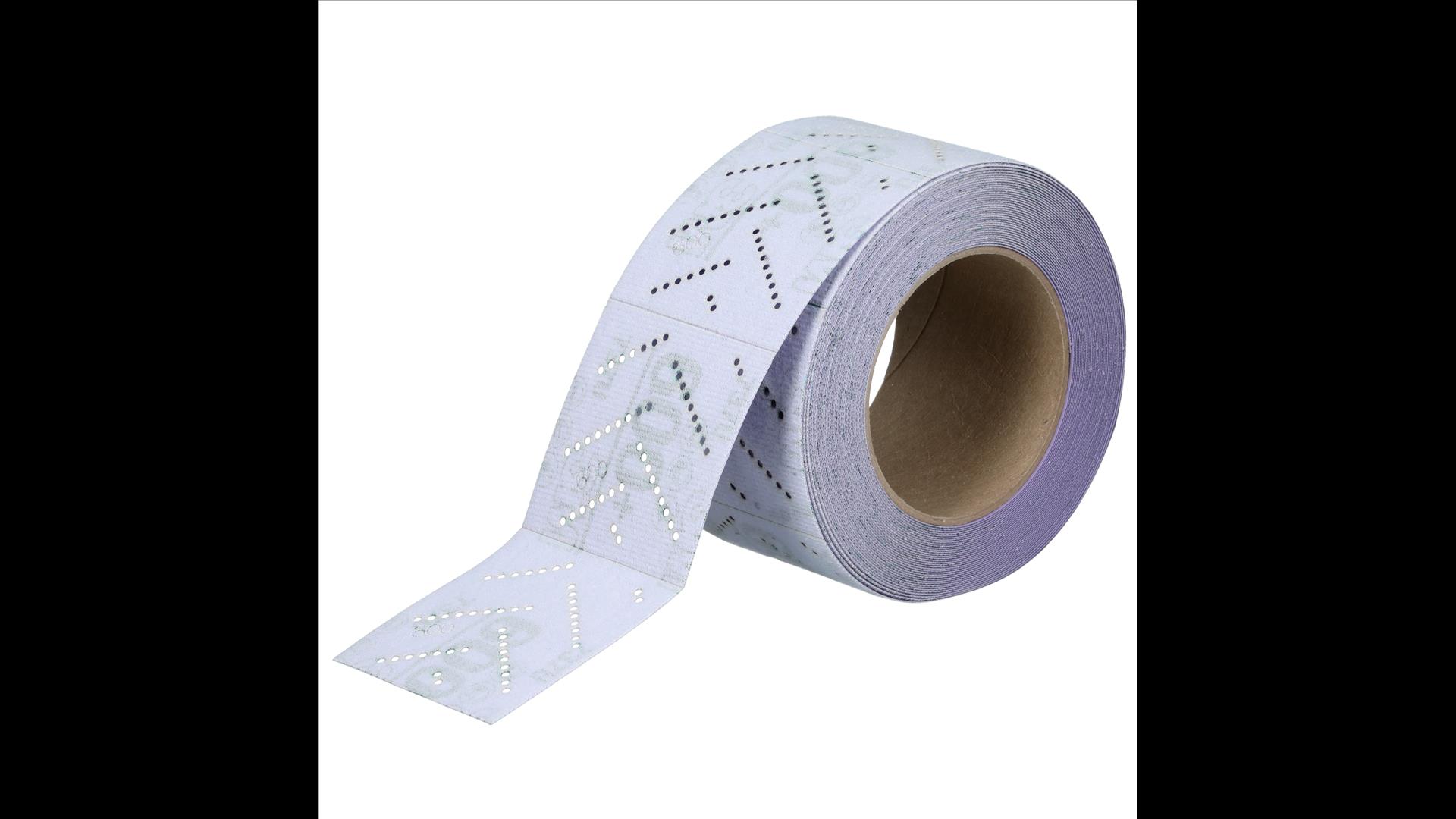 3M Cubitron II Hookit Schleifstreifen 737U auf Rolle Breite 70mm, 80mm oder 115mm Multihole (1 Stk)