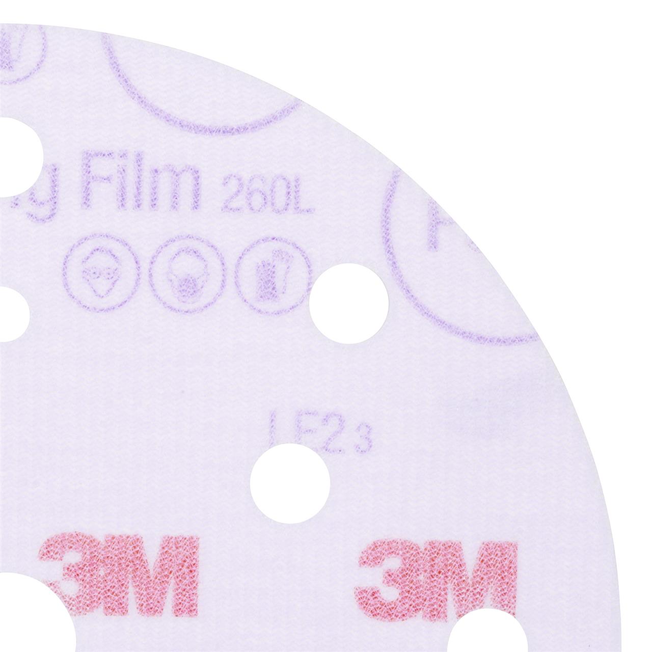 3M 51156 Hookit Purple Schleifscheibe P600 260L+ 15-Loch Ø150 mm (50 Stk)