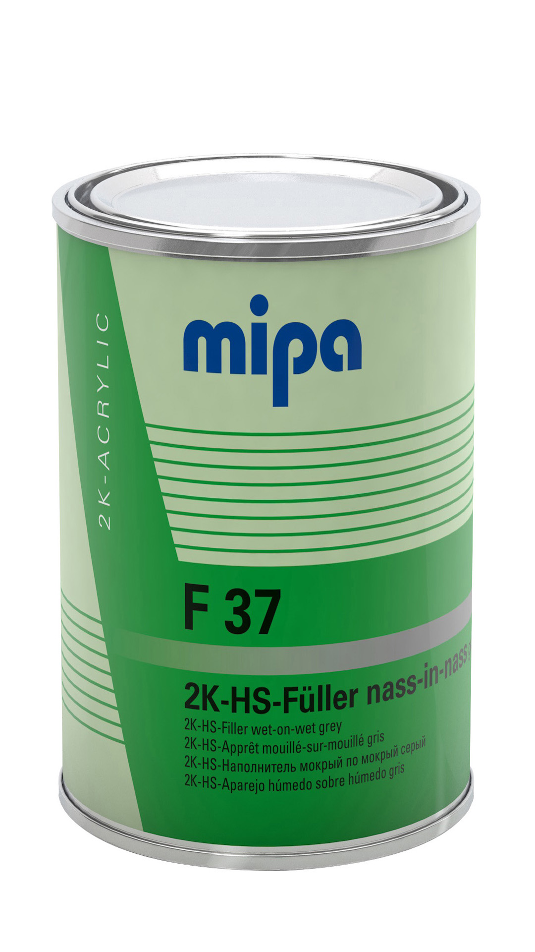 Mipa 2K-HS-NiN-Füller F 37 1 Liter  hellgrau ca. RAL 7047