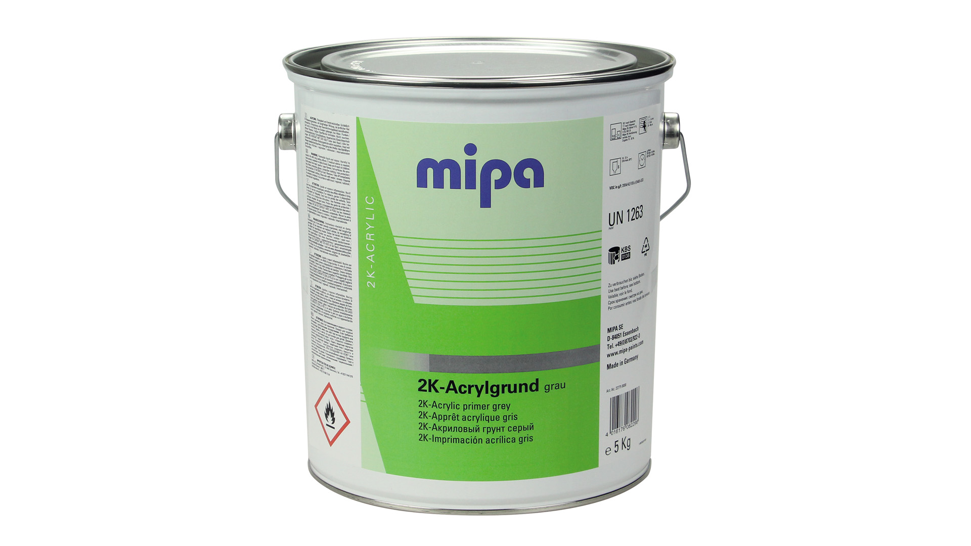 Mipa 2K-Acrylgrund grau 10:1 (5kg oder 10kg)