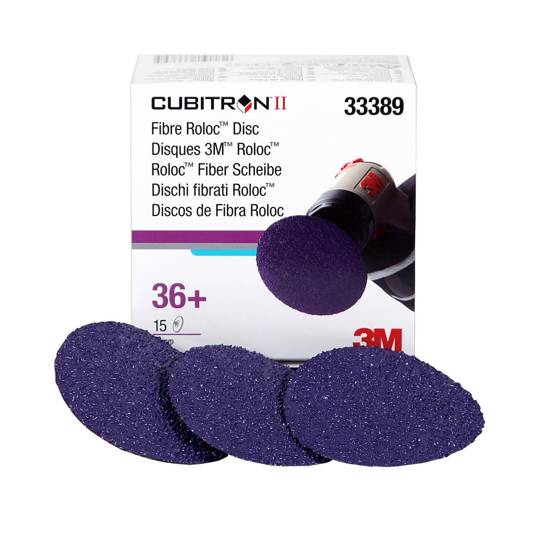 3M Cubitron II Roloc Schleifscheiben Ø50/75/115mm 36+, 60+, 80+ (15 Stk)