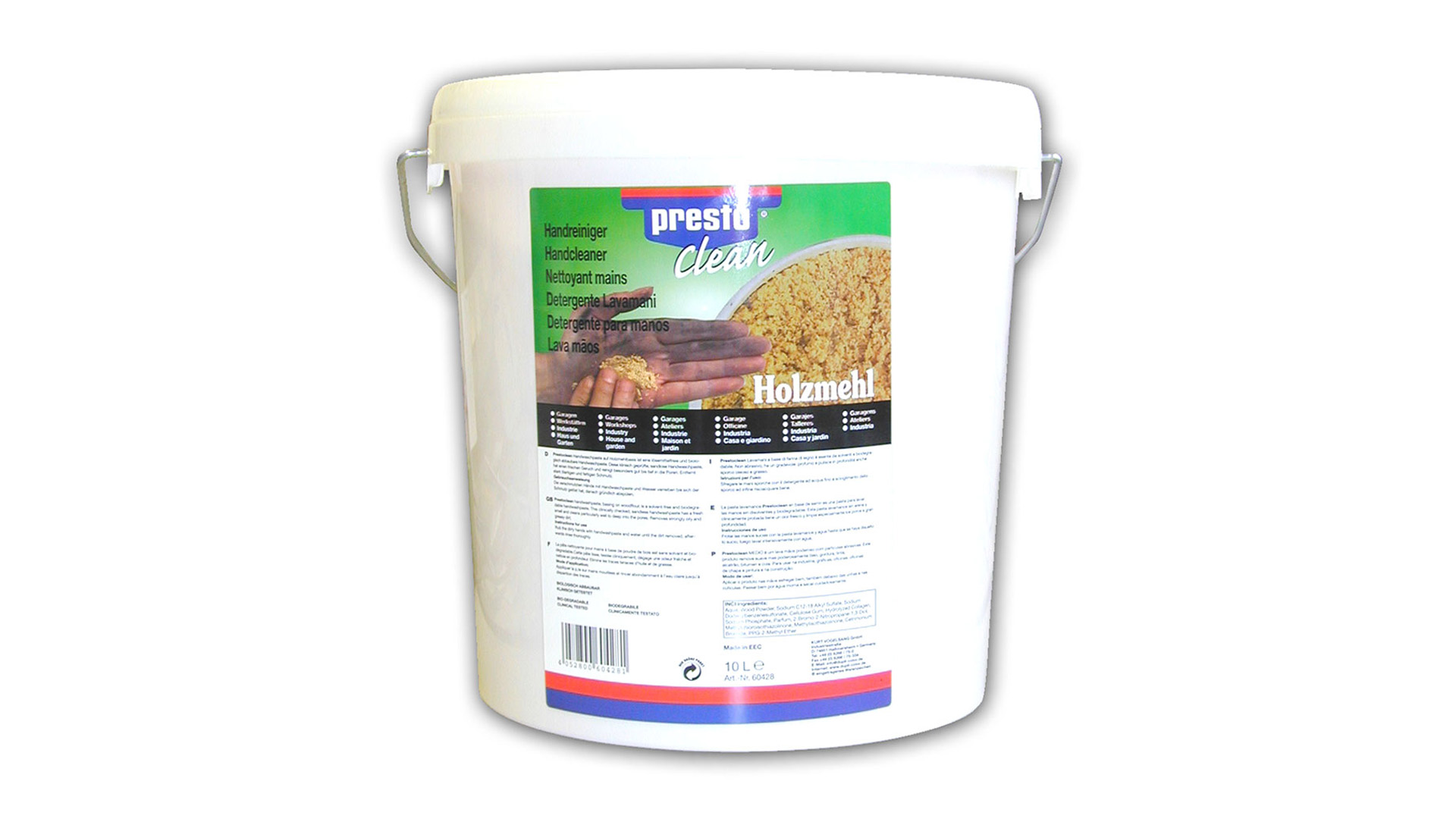 DupliColor presto Handcleaner Paste Wood Flour (10l)