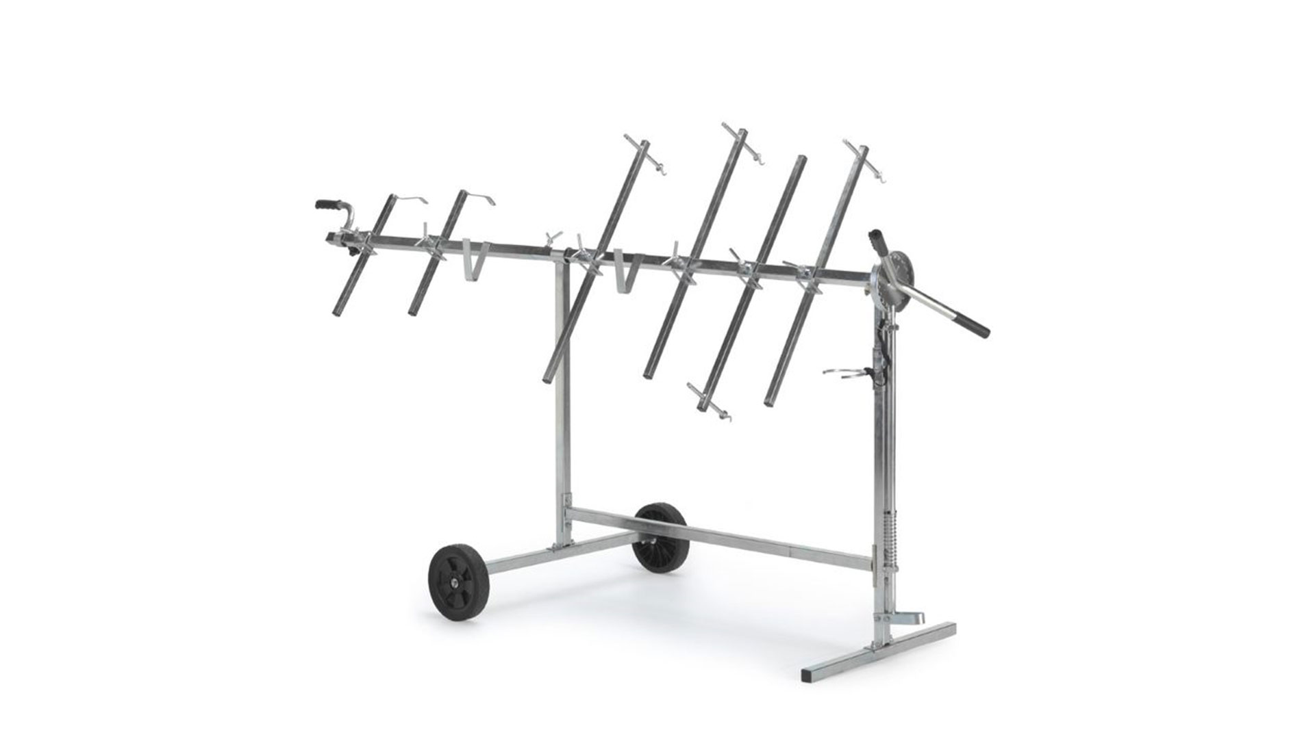 360º Drehlackierständer mit 4 Haken- und 2 Spoileraufnahmen 360º Drehlackierständer mit 4 Haken- und 2 Spoileraufnahmen