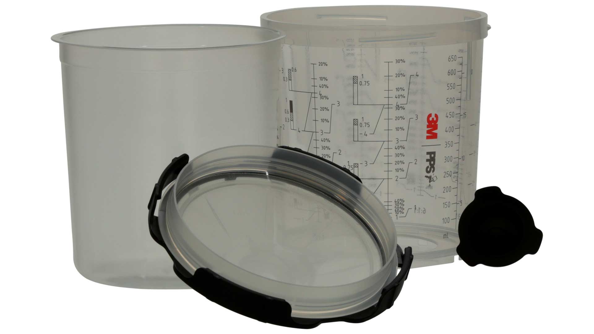3M PPS Kit 2.0 Bechersystem 200ml, 400ml, 650ml oder 850ml mit 125µ oder 200µ Filter